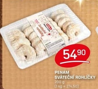 Sváteční rohlíčky Penam