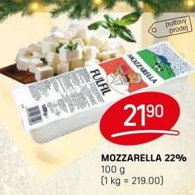 Sýr Mozzarella cihla Fulfil