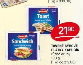 Sýr tavený Kapucín