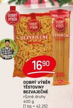 Těstoviny bezvaječné Dobrý Výběr