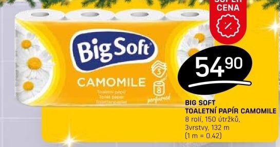 Toaletní papír 3vrstvý Big Soft