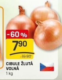 Cibule kuchyňská žlutá