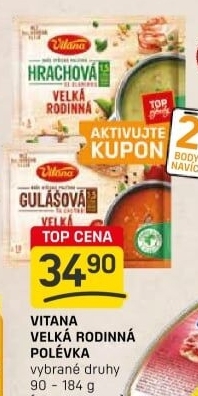 Instantní polévka Velká rodinná Vitana