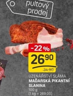 Maďarská slanina pikantní Sláma