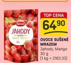 Mrazem sušené jahody Emco