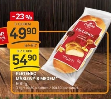 Pletenec máslový Odkolek
