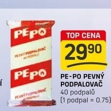 Podpalovač pevný Pe-Po