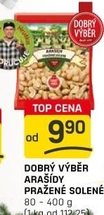 Pražené arašídy Dobrý Výběr