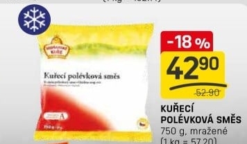 Směs kuřecí polévková mražená Vodňanské kuře