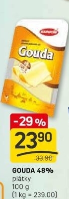 Sýr Gouda 48% Kapucín