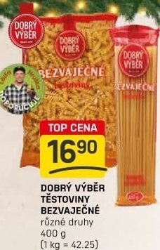 Těstoviny bezvaječné Dobrý Výběr