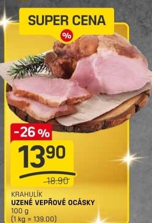 Vepřové ocásky uzené Krahulík