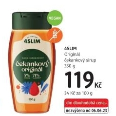 Čekankový sirup 4Slim