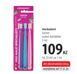 Kartáček na zuby dětský Junior Herbadent