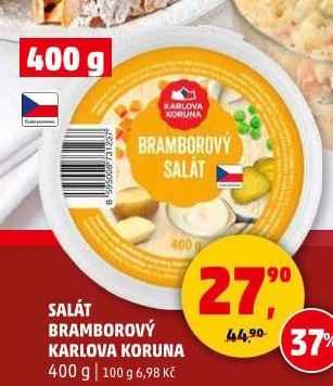 Bramborový salát Karlova Koruna