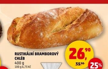 Chléb bramborový rustikální