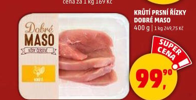 Krůtí prsní řízky Dobré maso