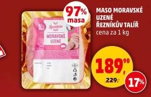 Moravské maso uzené Řezníkův talíř