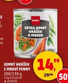 Mrkev s hráškem Penny