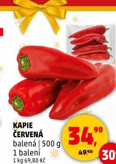 Paprika červená kapie