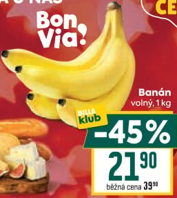 Banány Billa Bonvia