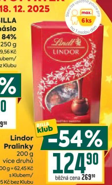Bonboniéra Pralinky Lindor Lindt