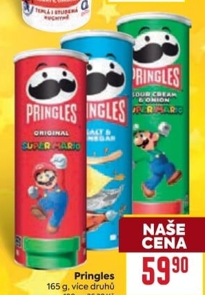 Chipsy Pringles - tubus