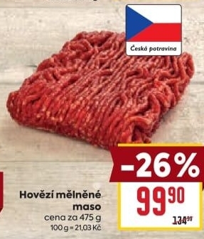Mělněné hovězí maso