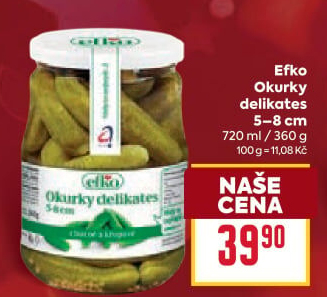 Okurky delikates Efko
