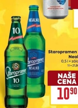 Pivo světlé výčepní 10° Staropramen