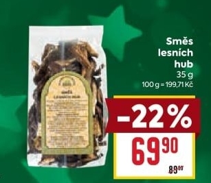 Směs sušených lesních hub Holoubek&amp