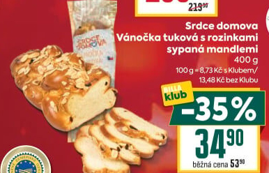 Vánočka Srdce domova