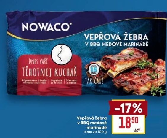 Vepřová žebra v BBQ Sous vide Těhotnej kuchař Nowaco