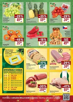 akční leták BILLA 17.12.2025-24.12.2025