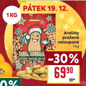 Arašídy neloupané Mr. Burák