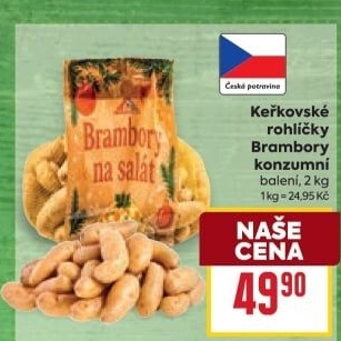 Brambory Keřkovský rohlíček