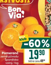 Pomeranče Billa Bonvia
