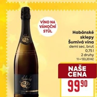 Sekt Brut Habánské sklepy