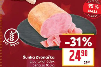 Šunka Zvonařka nejvyšší jakosti
