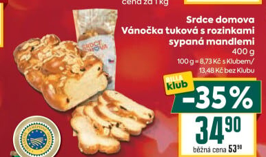 Vánočka Srdce domova