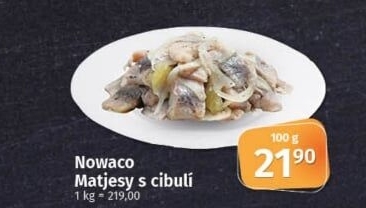 Matjesy s cibulí Nowaco