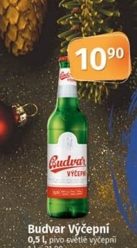 Pivo světlé výčepní Budweiser Budvar