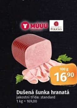 Šunka dušená standardní Maso uzeniny Písek