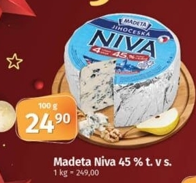 Sýr Niva Jihočeská 45% Madeta