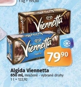 Zmrzlinová roláda Viennetta Algida