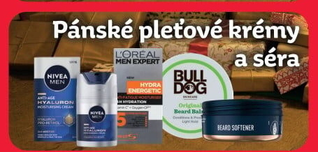 Pánské pleťové krémy a séra