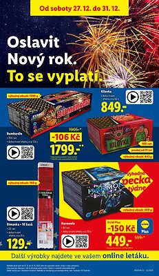 akční leták Lidl 27.12.2025-28.12.2025