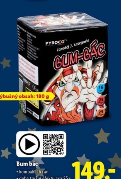 Ohňostroj Bum Bác Pyroco
