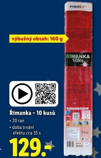 Ohňostroj Římanka Pyroco