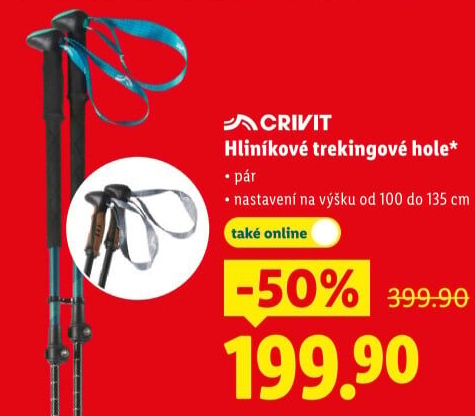 Trekingové hole Crivit